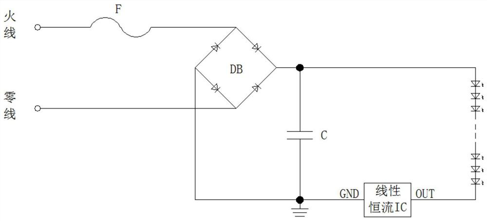 LED driving module and illuminating lamp