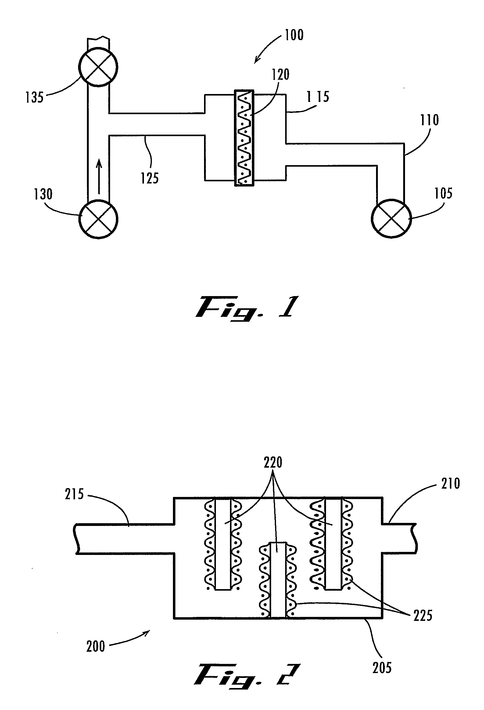 Filter Device for Administration of Stored Gases