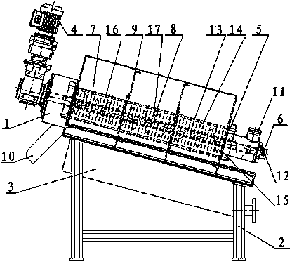 Sludge dewatering machine capable of lowering sludge water content