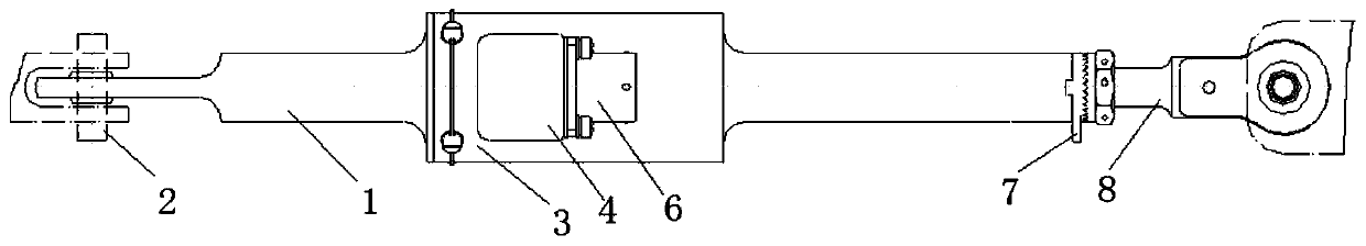 Aircraft pedal force sensor