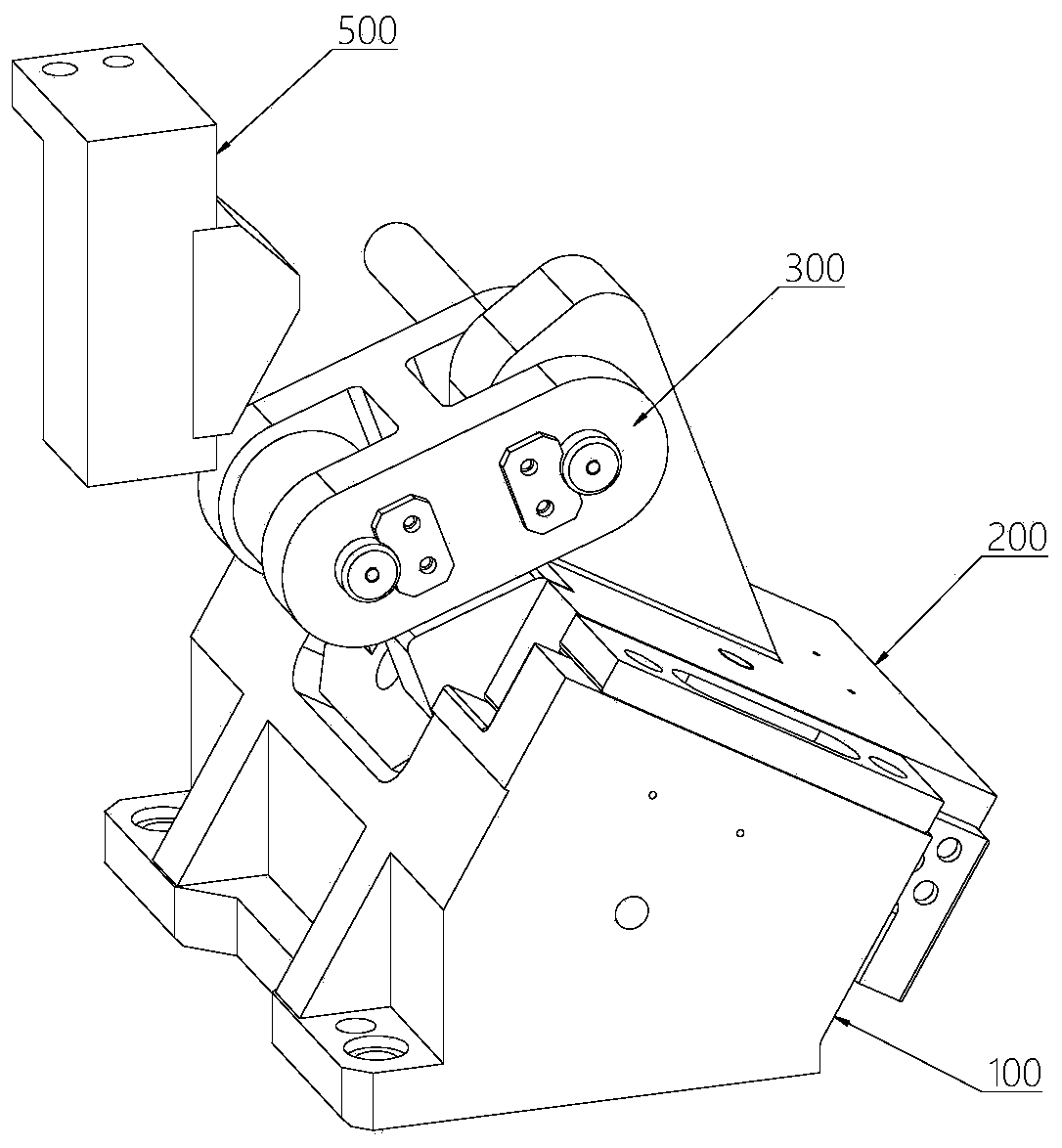 Tapered wedge device for floating material pressing