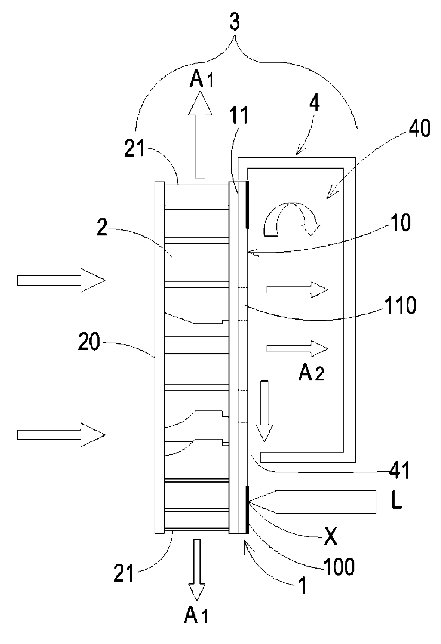 Phosphor wheel heat-dissipating module for laser projection system