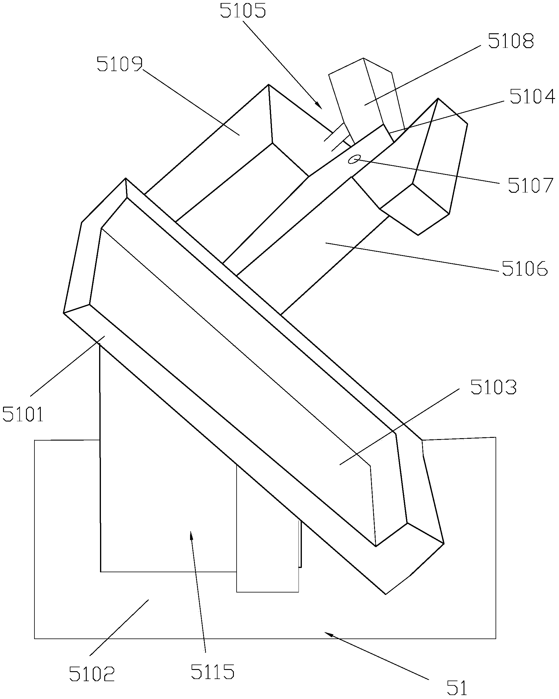 Machining equipment of oil holes for bearing blocks