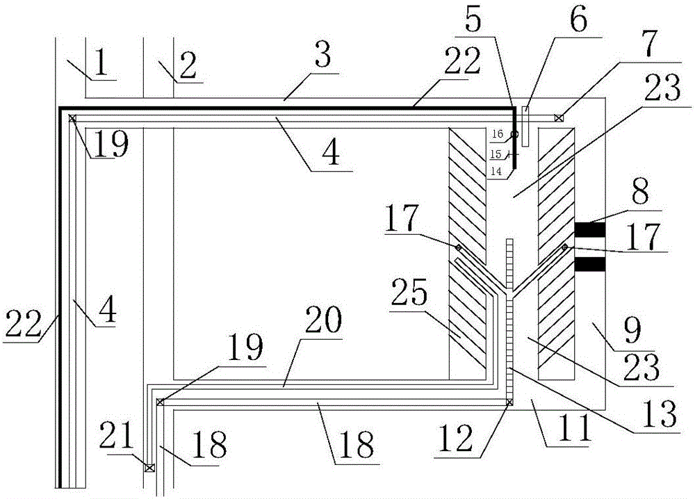 Short-wall waste rock gluing continuous mining and continuous filling mining method