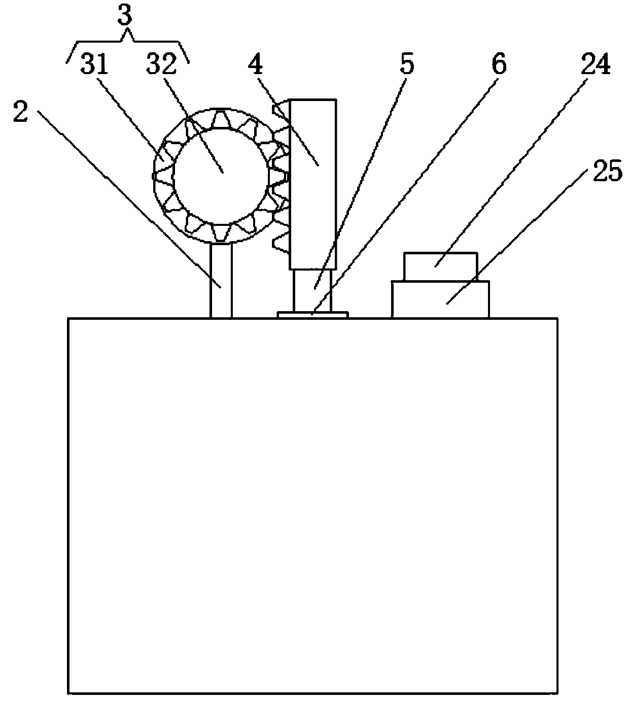 Chip heat dissipation structure in voice recognition device