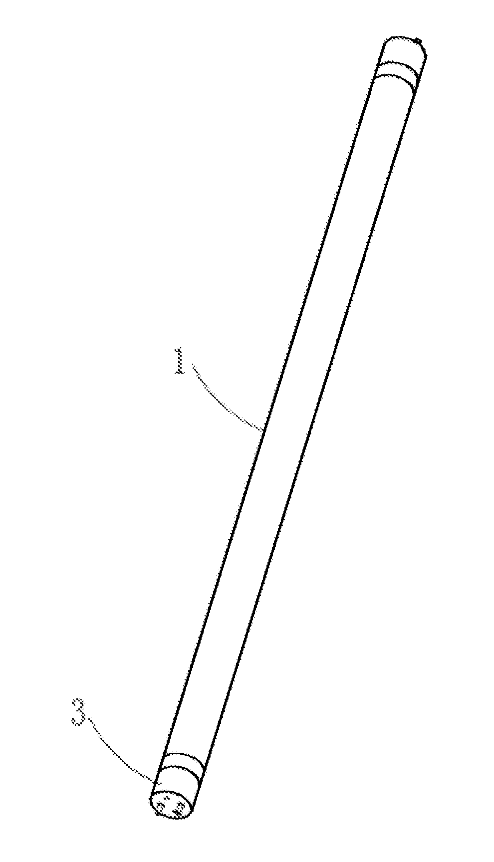 LED tube light with bendable circuit board