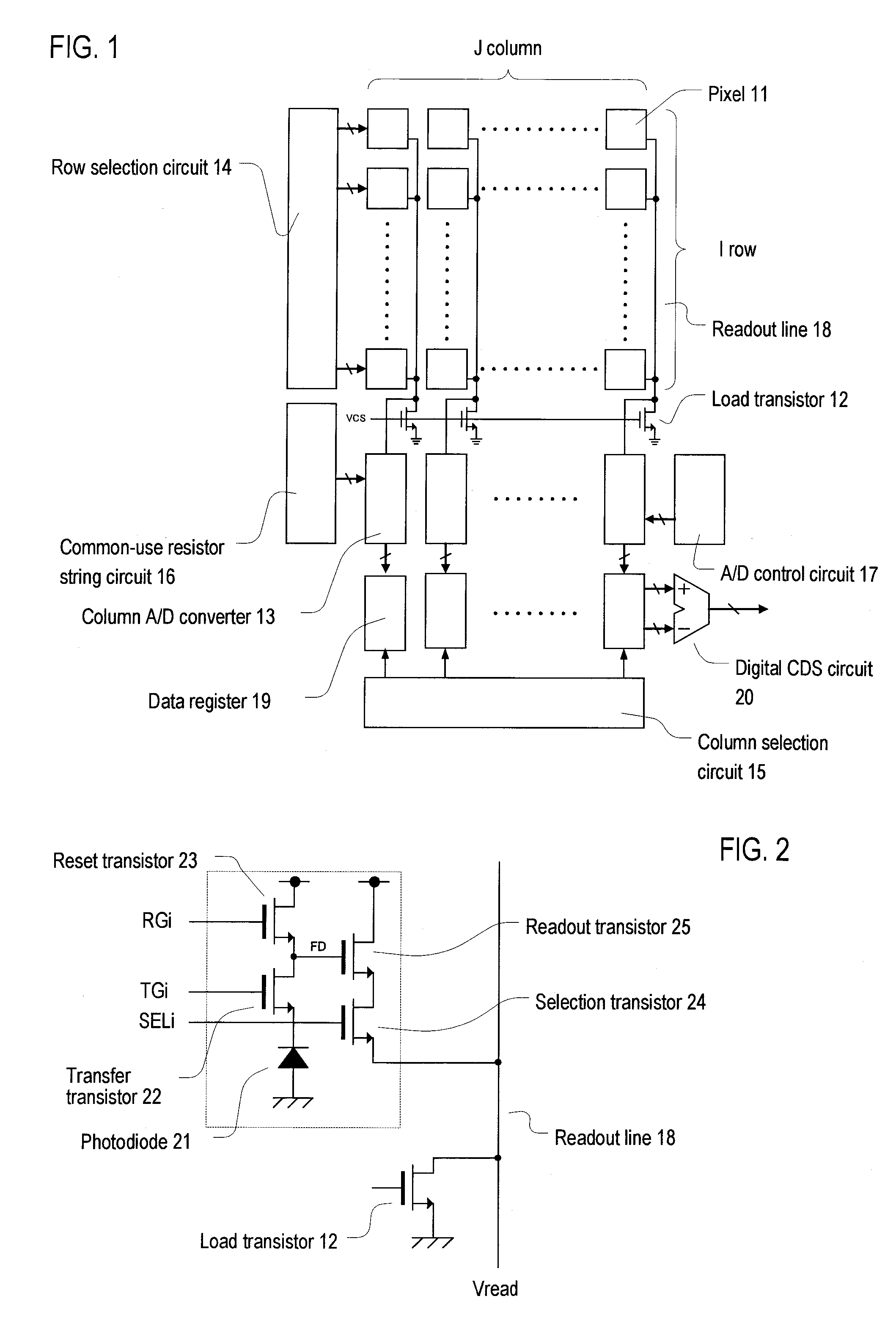 A/d converter unit for image sensor