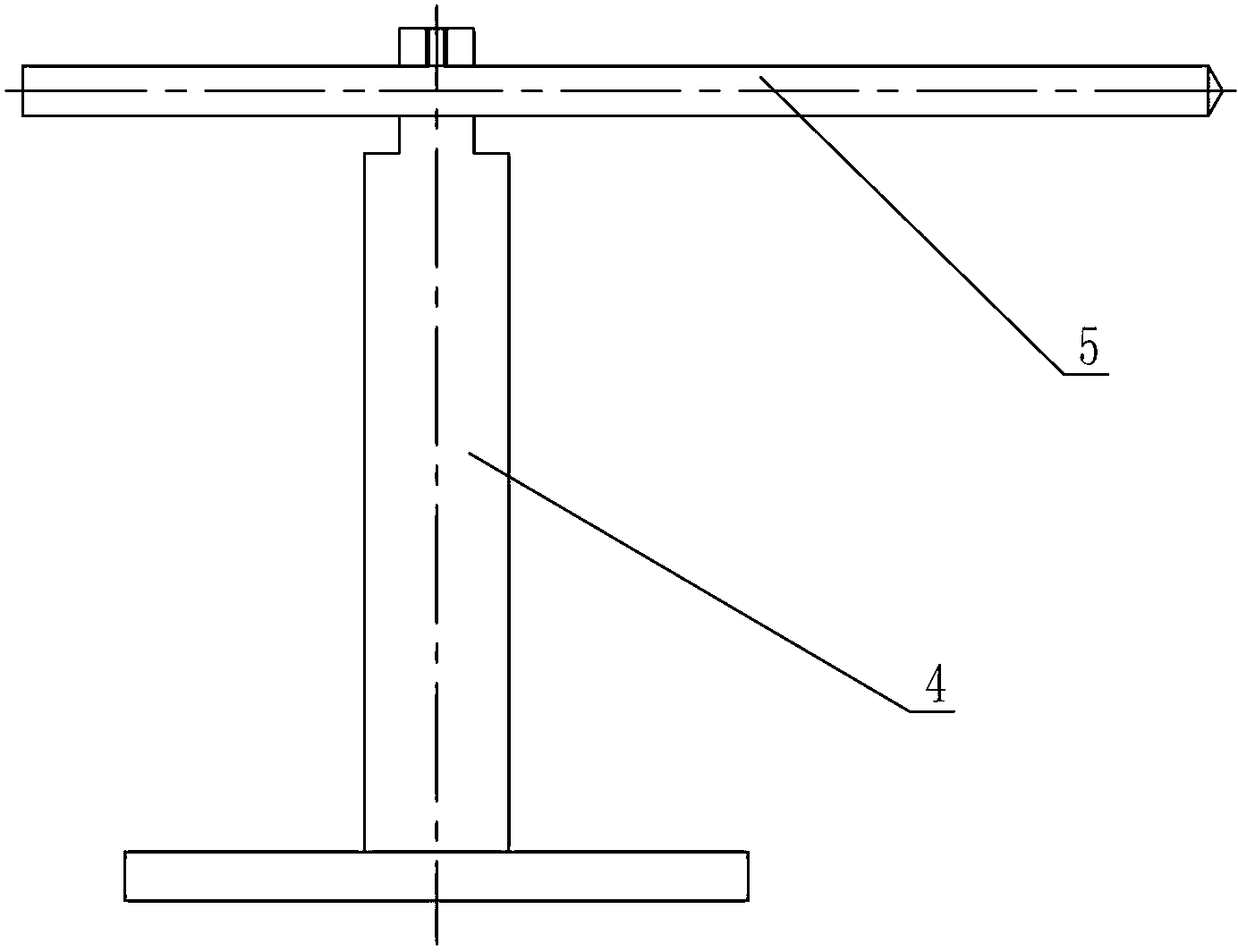 Measuring device for sealing ring of three-eccentric center butterfly valve