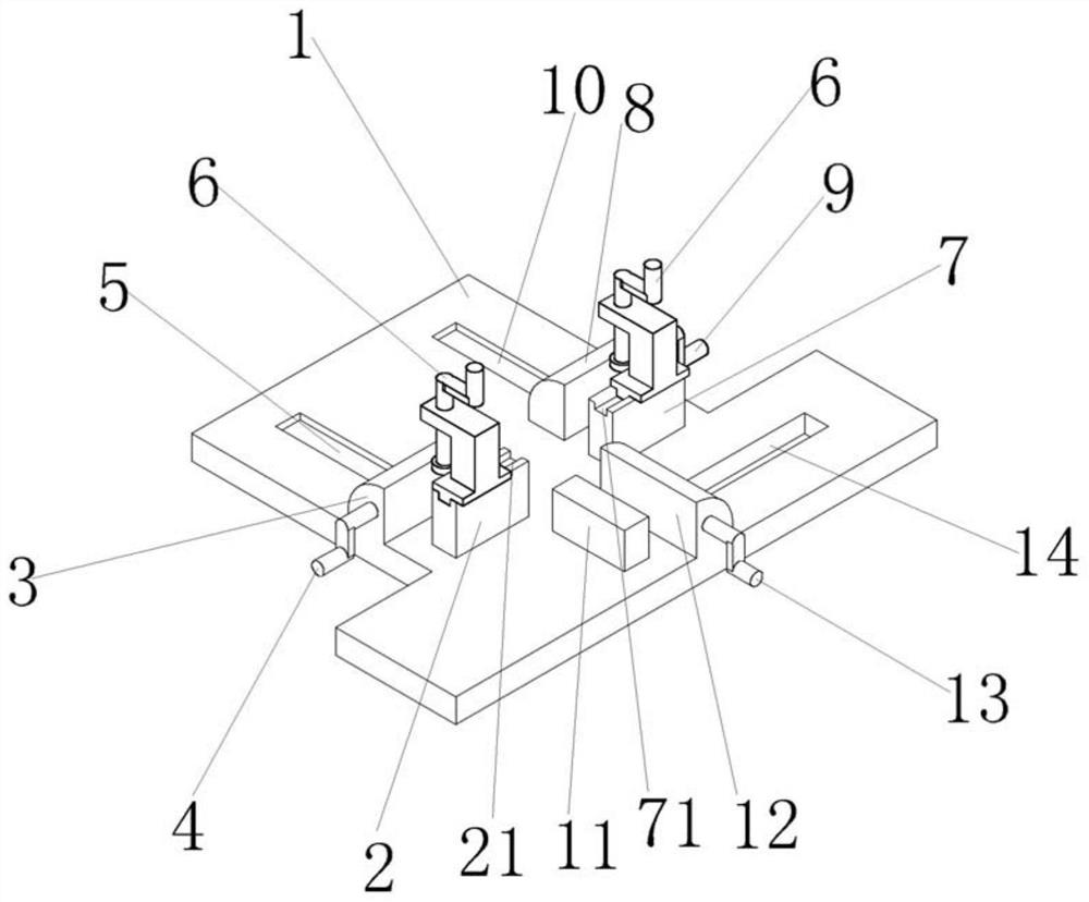 A suspension control arm bush press-in tooling device