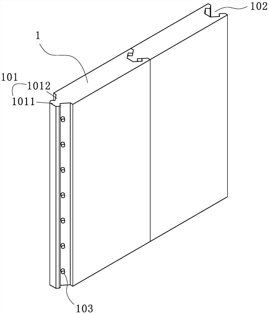 Assembly type partition wall with self-locking function and mounting method thereof