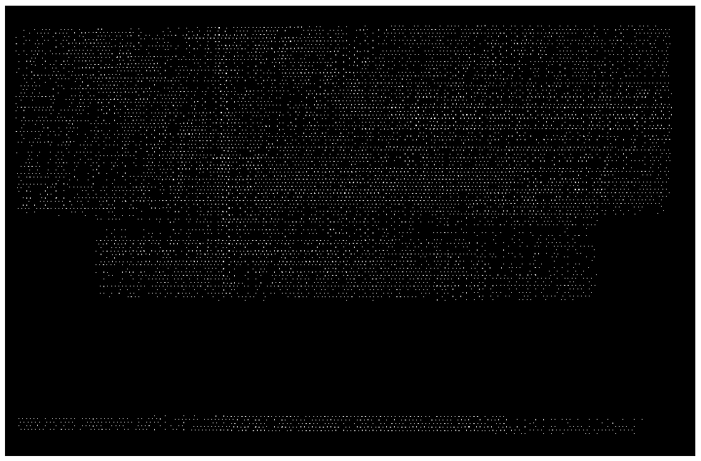 Method for measuring wind tunnel density field based on video and sub-pixel technology