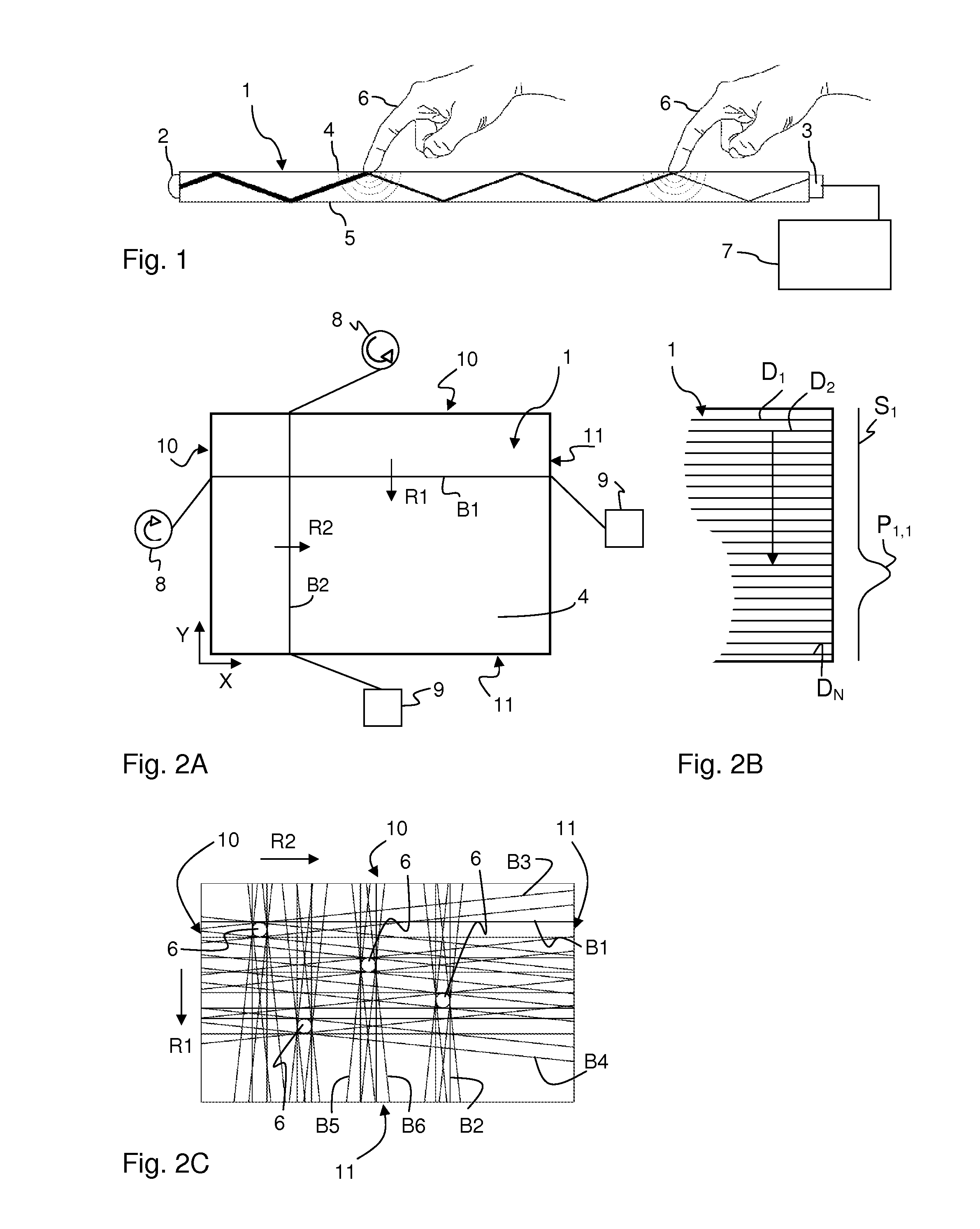 Extracting touch data that represents one or more objects on a touch surface