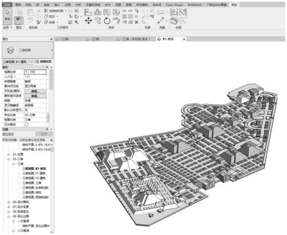 Efficient revit-based complex piled raft foundation parameterization deepening design method