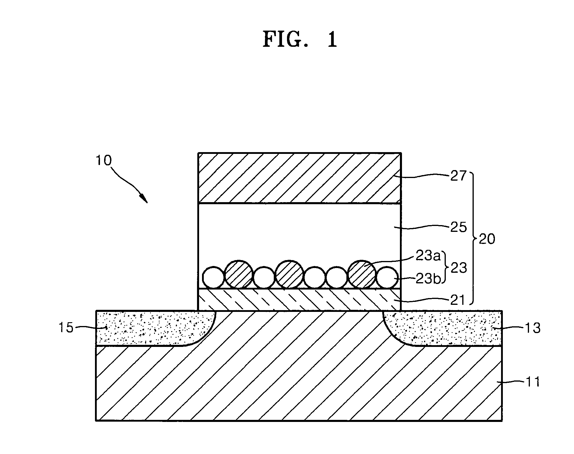 Charge trap memory device comprising composite of nanoparticles and method of fabricating the charge trap memory device