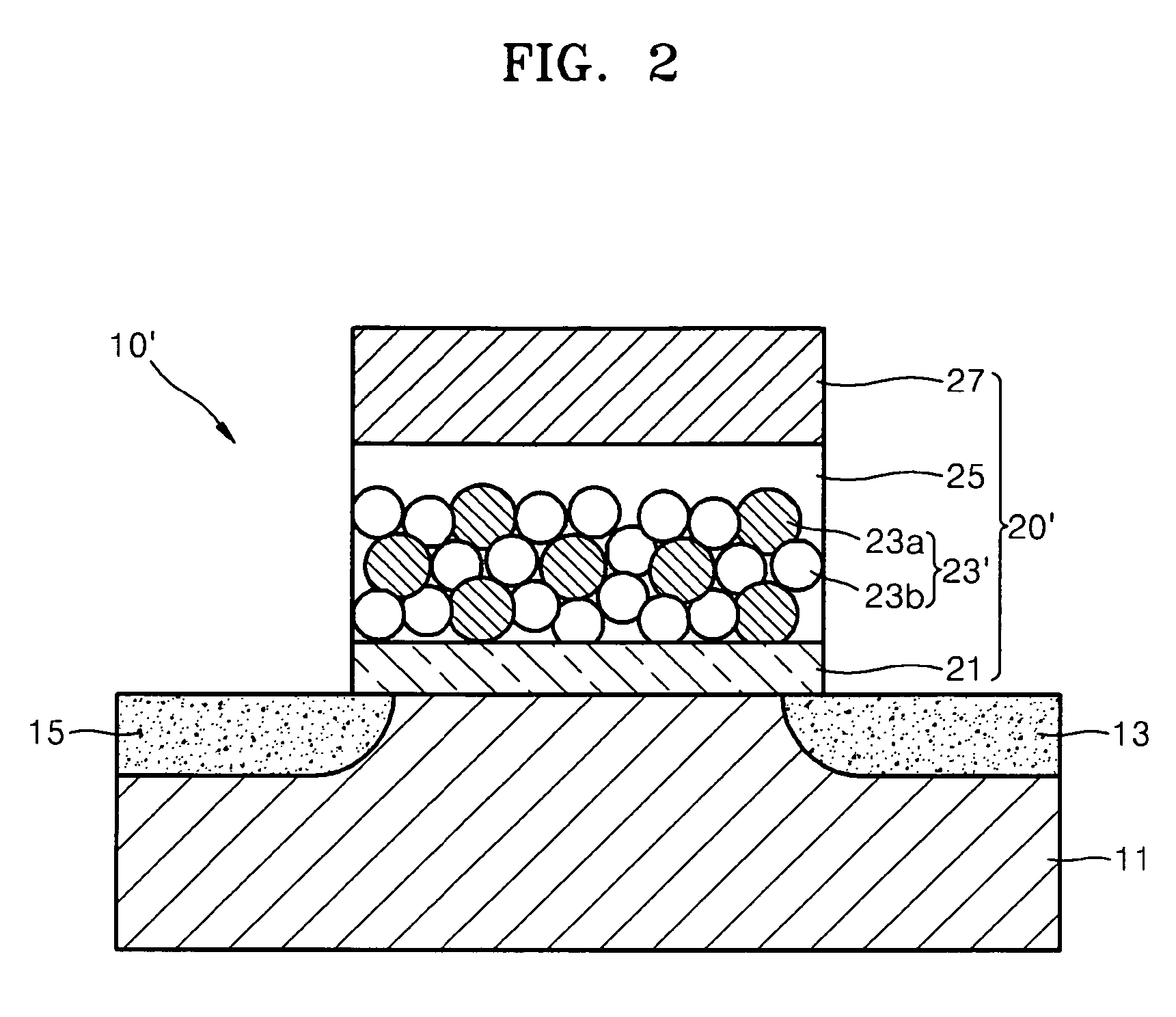 Charge trap memory device comprising composite of nanoparticles and method of fabricating the charge trap memory device