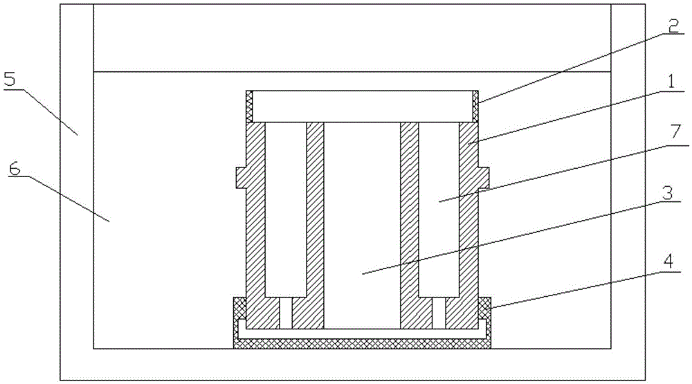 Casting method for steel-copper composite cylinder