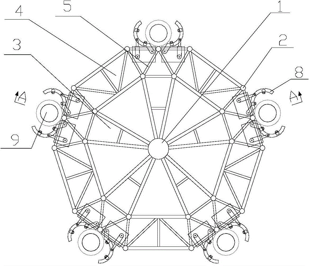 Piling limiting frame for intertidal zone offshore wind power foundation pile sinking and construction method thereof