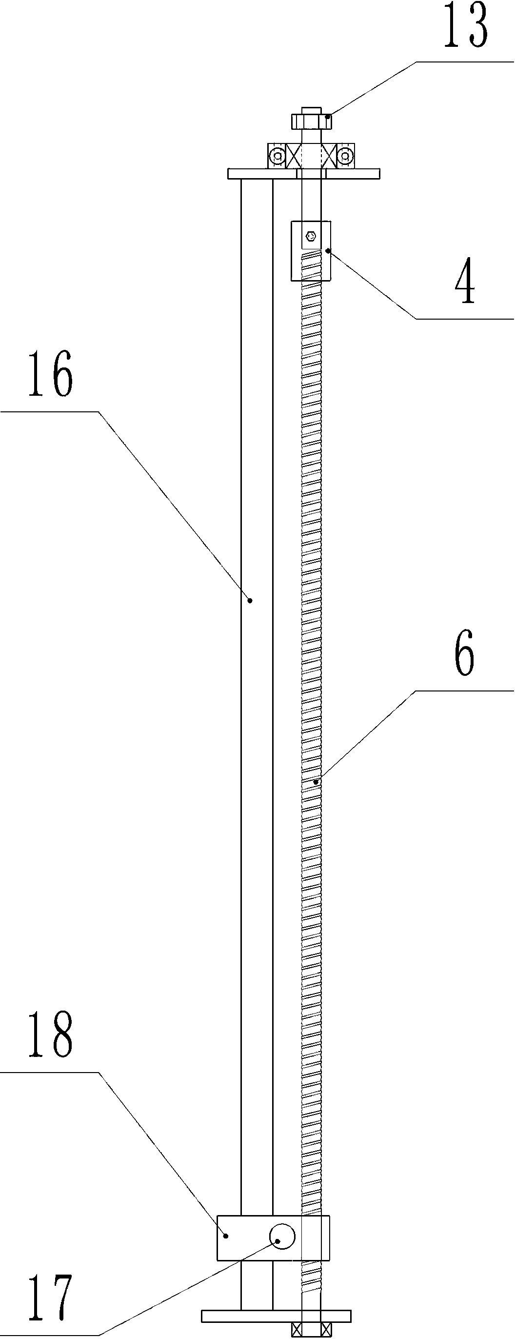 Mulberry leaf picking device of automatic worm and gear type driving mulberry leaf picking machine