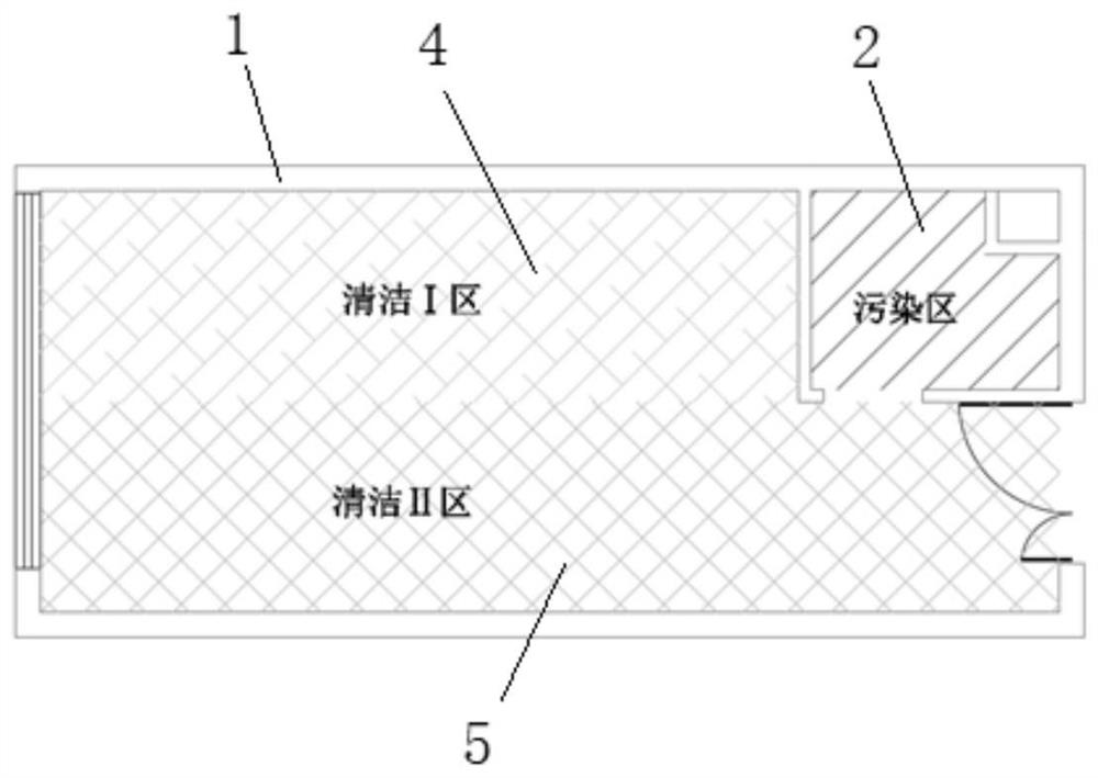 Ward distributed ventilation system and control method