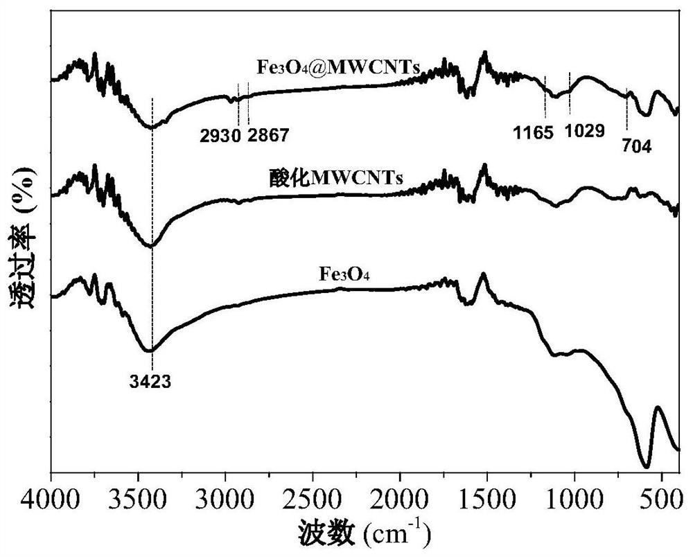 A preparation method of magnetically oriented carbon nanotube reinforced glass fiber epoxy composite material