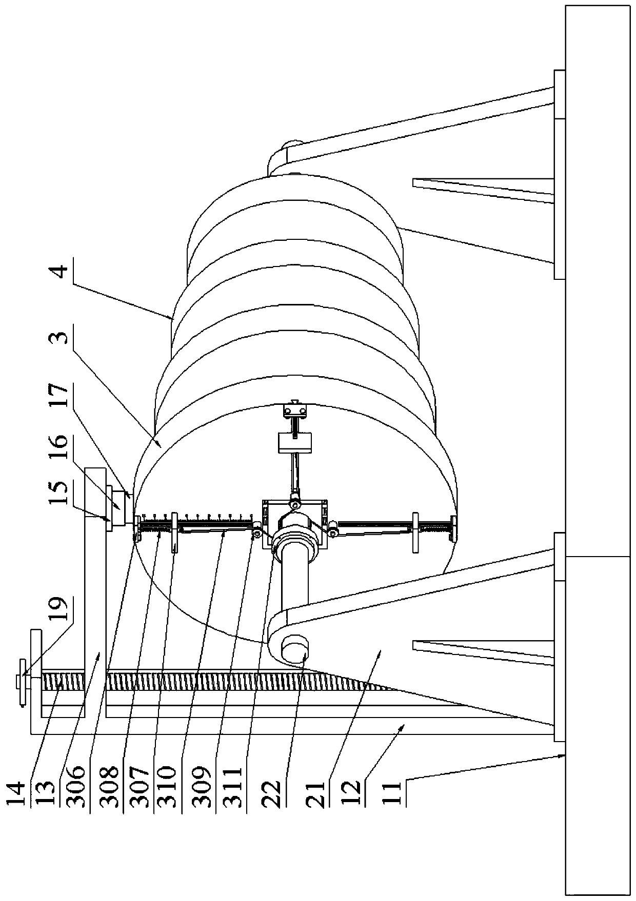 Mass center self-calibration inertial flywheel device