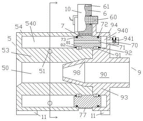 Airflow twisting device used for weaving and with filter screen being convenient to replace