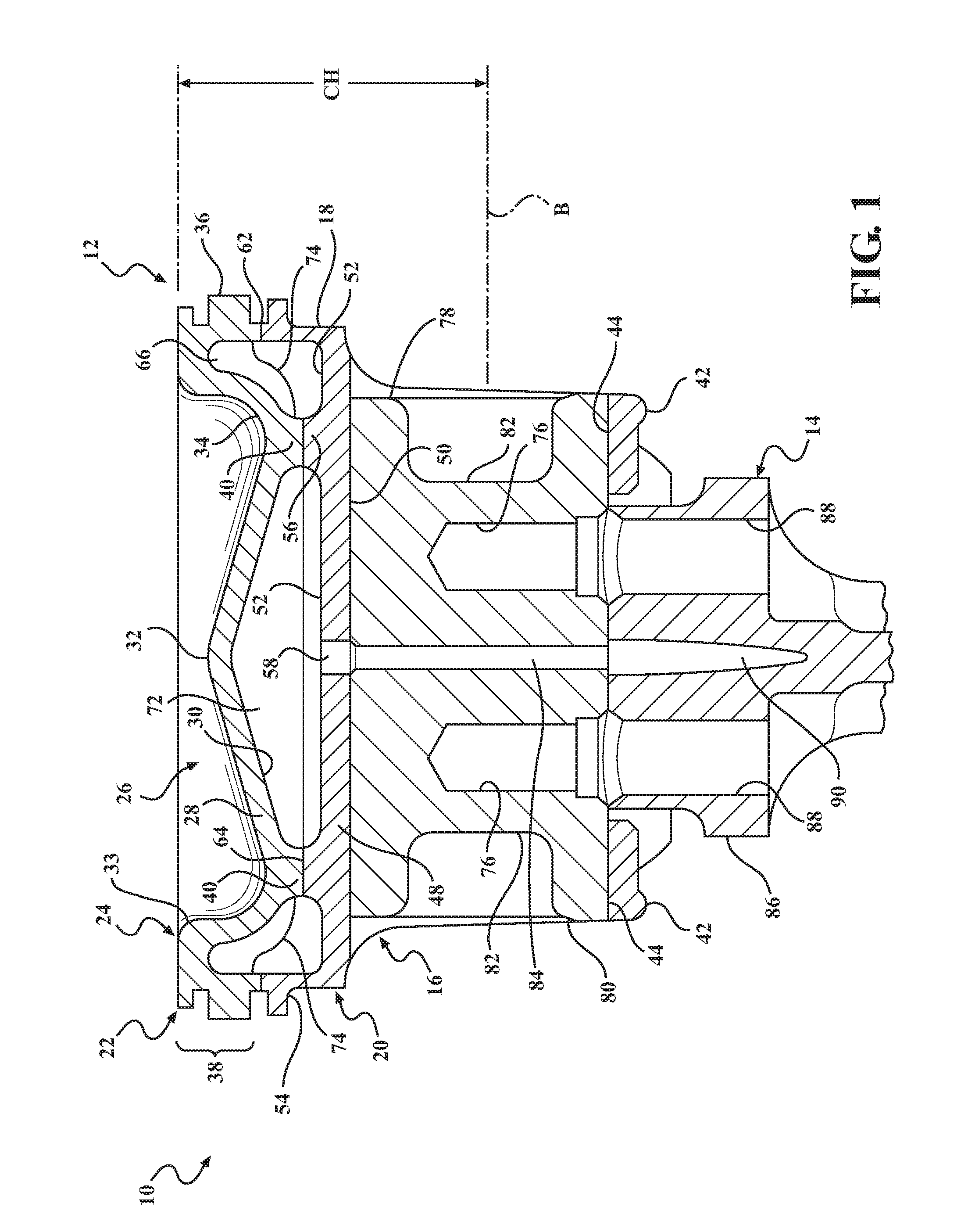 Reduced compression height dual gallery piston, piston assembly therewith and methods of construction thereof