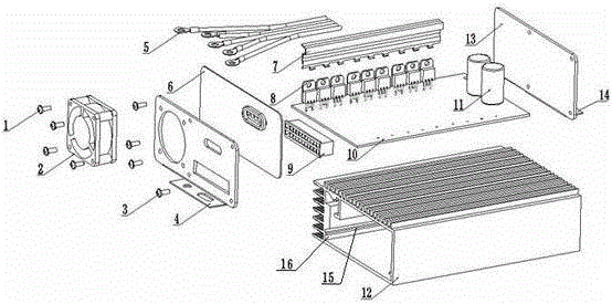 Air-cooled electric vehicle controller