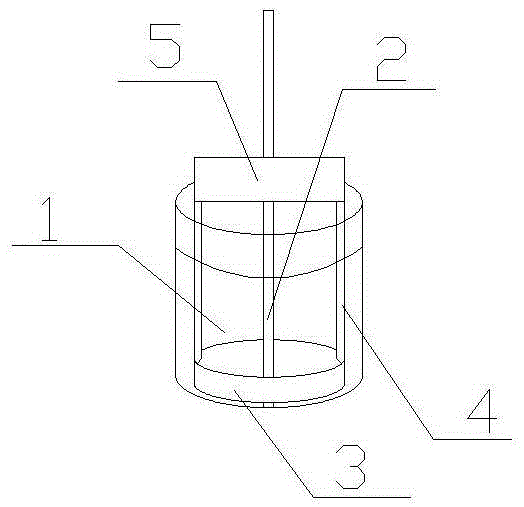 Inorganic ion exchange resin mixing tank