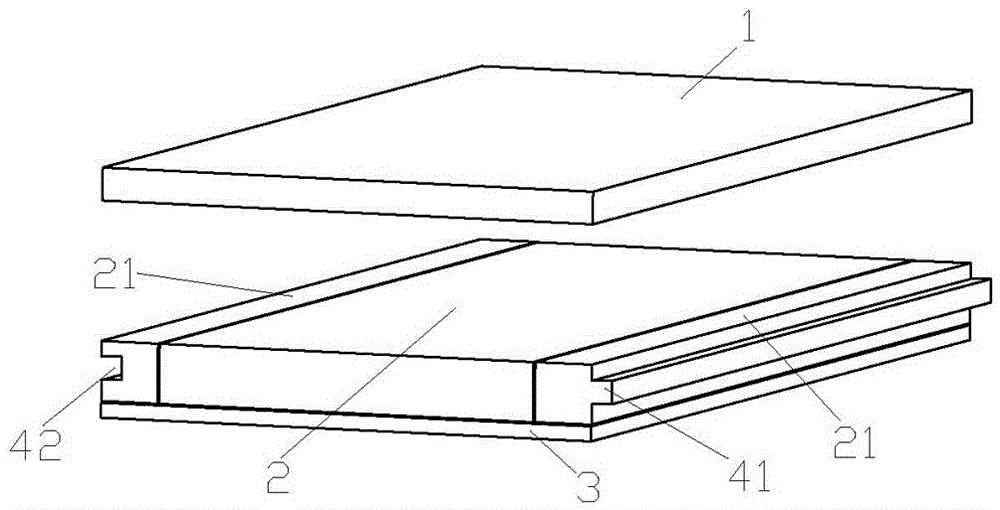 A kind of production process of lightweight composite floor