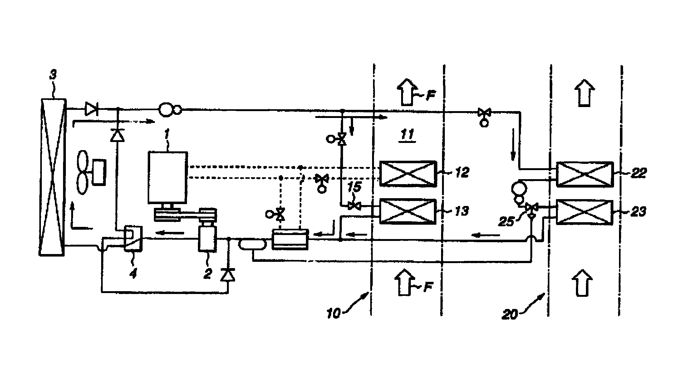 Heat-recovery vehicle air conditioner