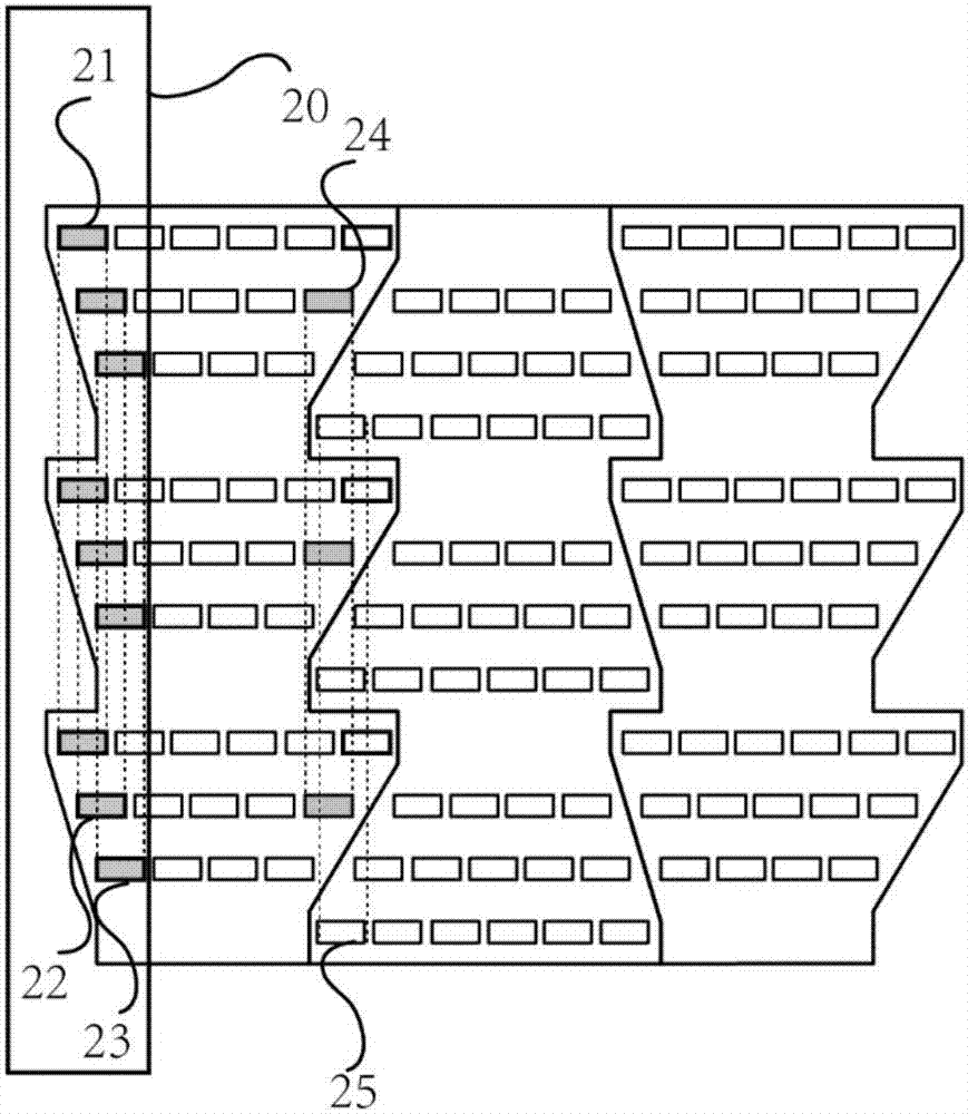 Spliced directional backlight source and display system using same