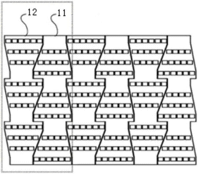 Spliced directional backlight source and display system using same