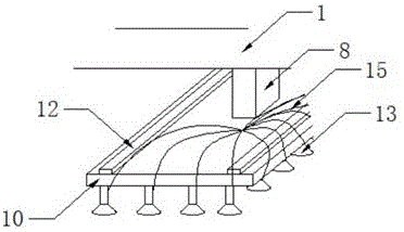 Feeding conveyance device of lift door sheet production line