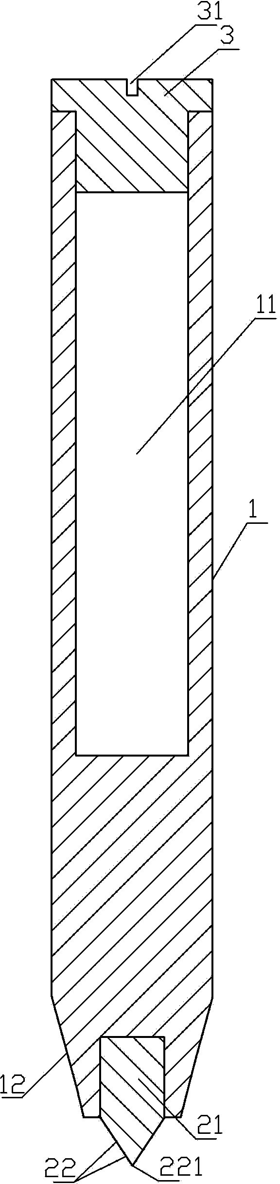 Vehicle window breaking safety rod fast and convenient to use