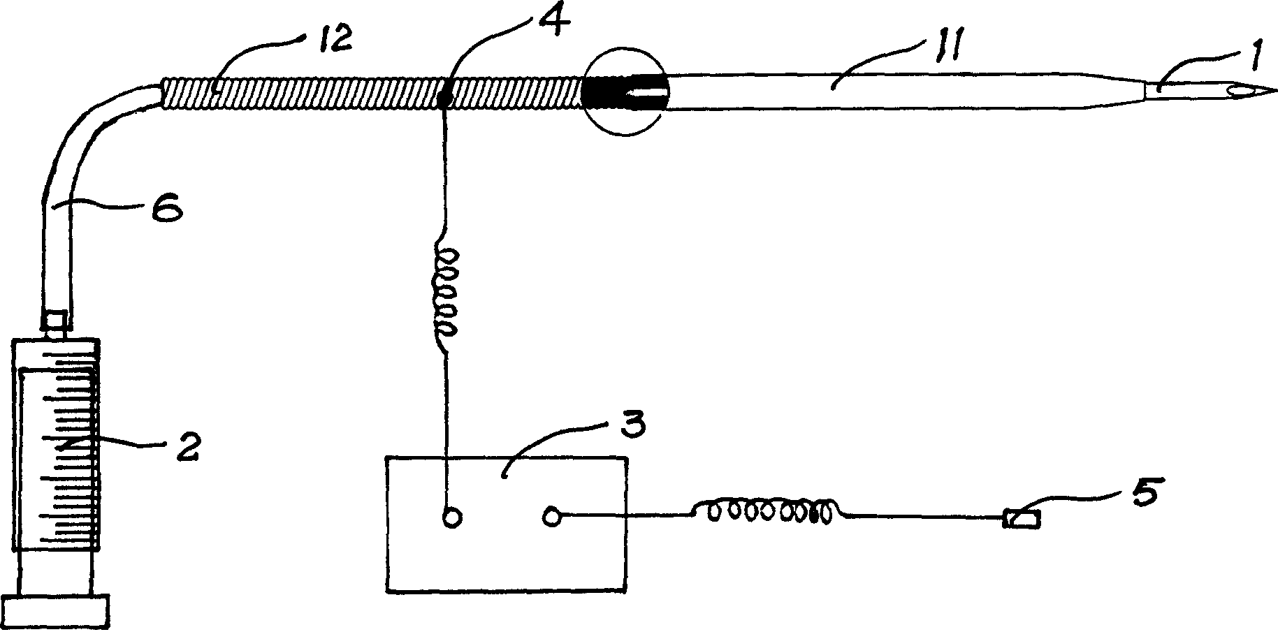 Microcurrent direct current electrolyser with controllable electrical and burning acupuncture