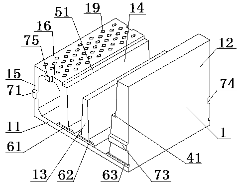 Assembled cement prefabricated double-layer cable trench and its manufacturing method