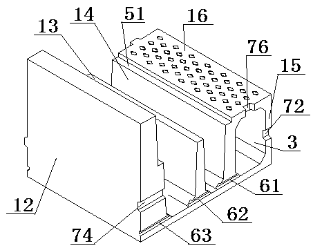 Assembled cement prefabricated double-layer cable trench and its manufacturing method