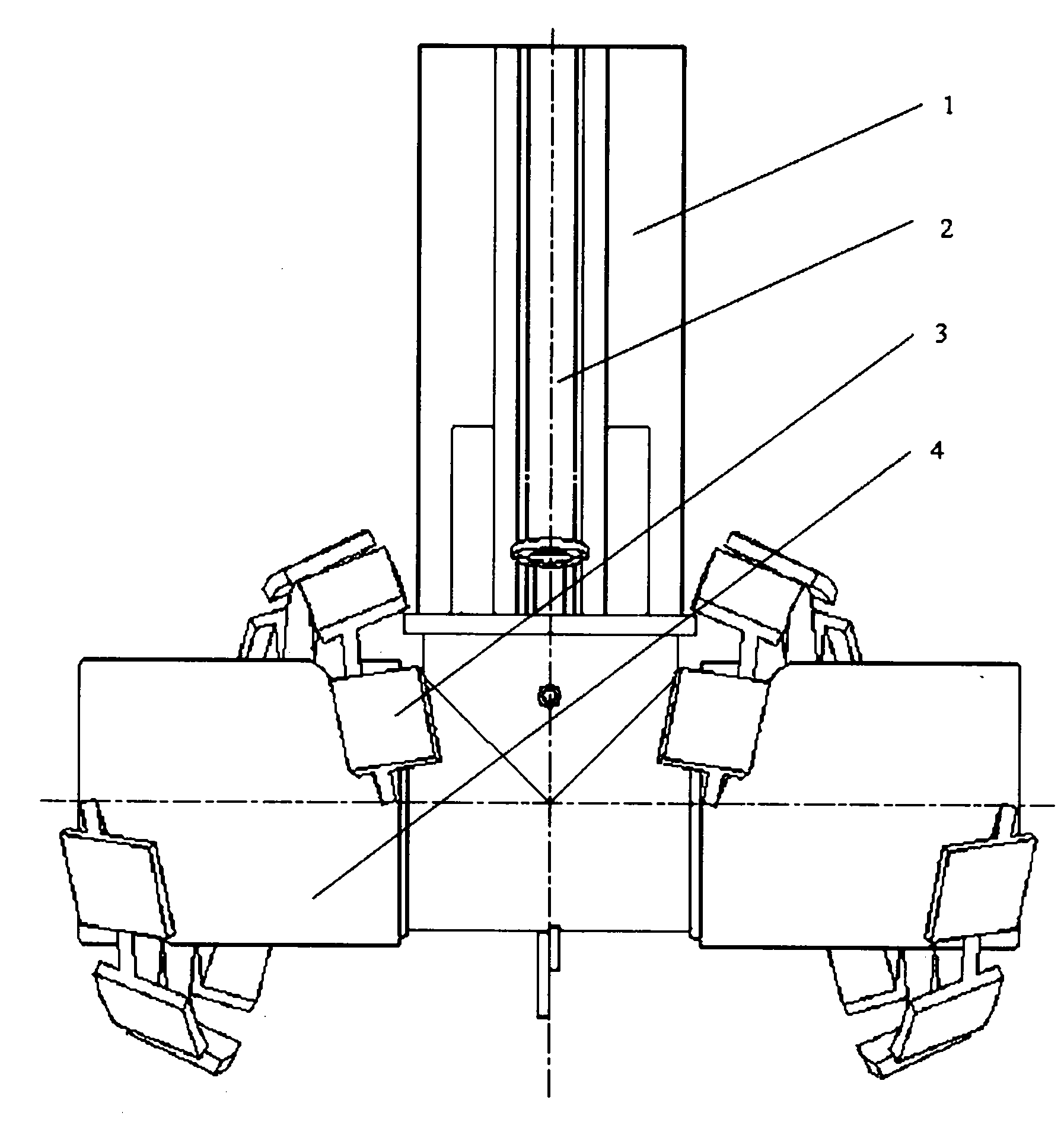 Stirring head of stirring curing machine