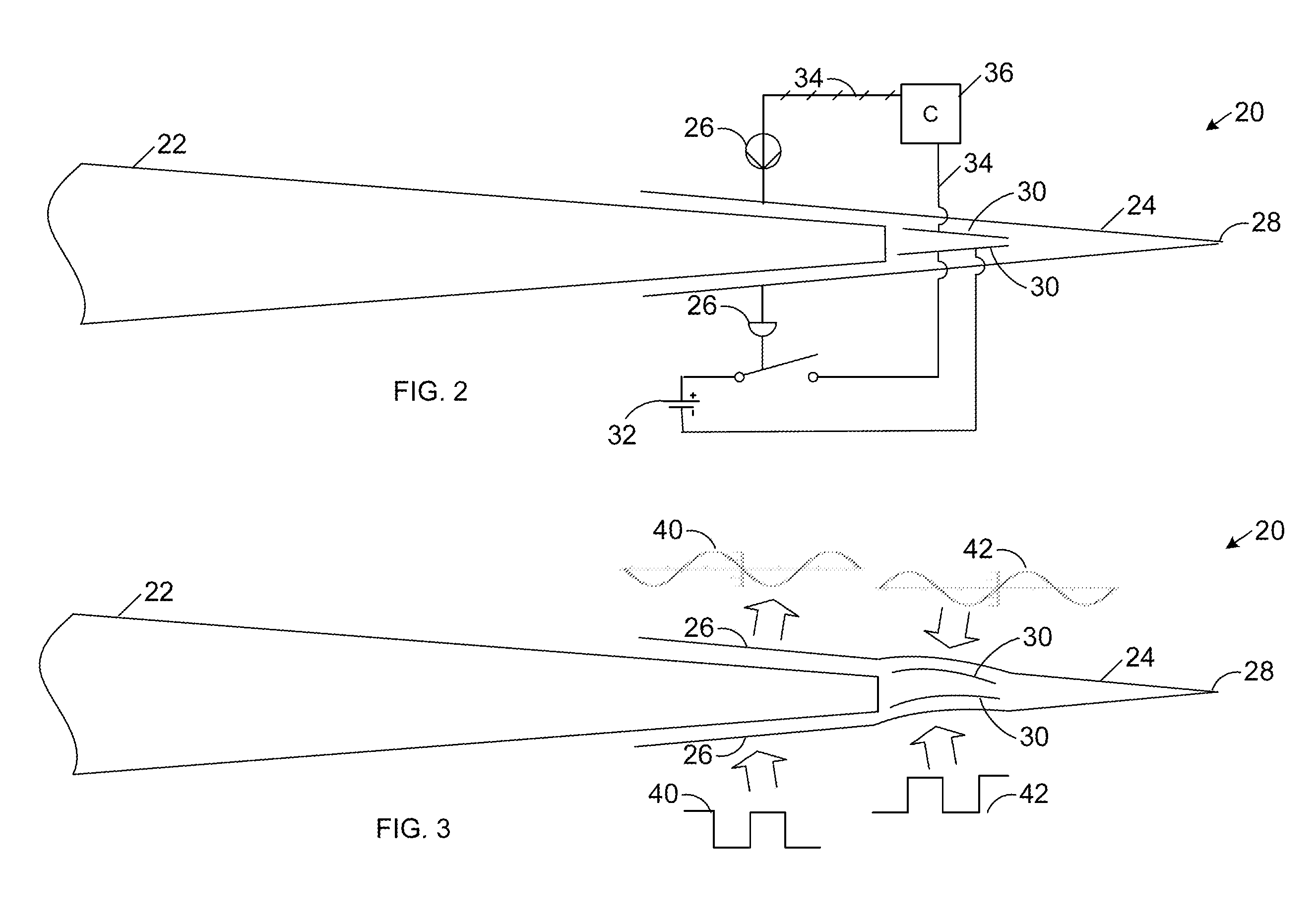 Active damping of wind turbine blades