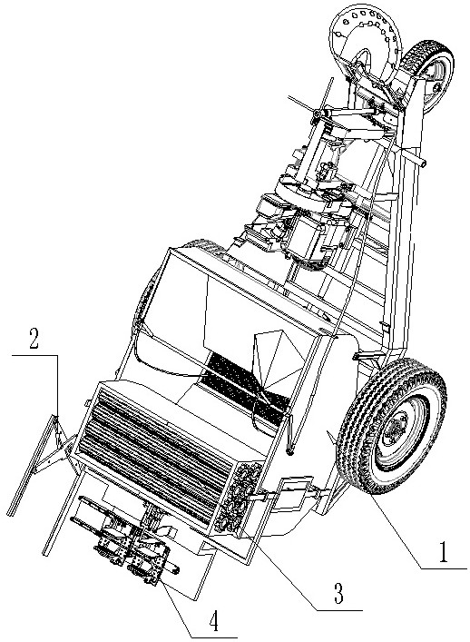 Automatic pruning equipment for long-branch plants outside fence