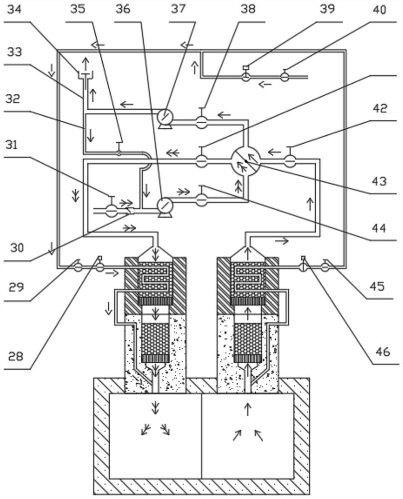 Low-nitrogen double-heat-storage natural gas burner