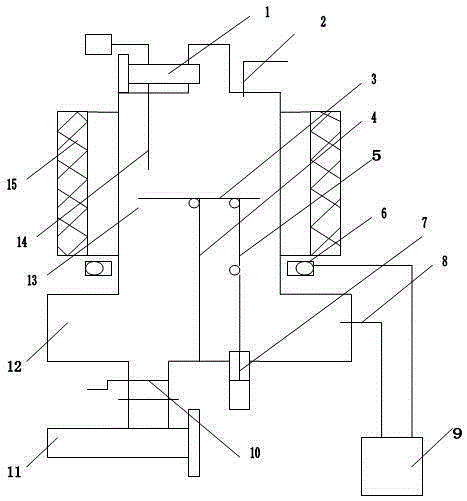 Vertical reaction furnace for continuous production of carbon nanotubes with preset catalyst