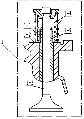 Automatic press fitting machine for engine valve oil seals and valve spring gaskets