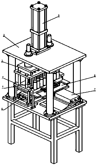 Automatic press fitting machine for engine valve oil seals and valve spring gaskets