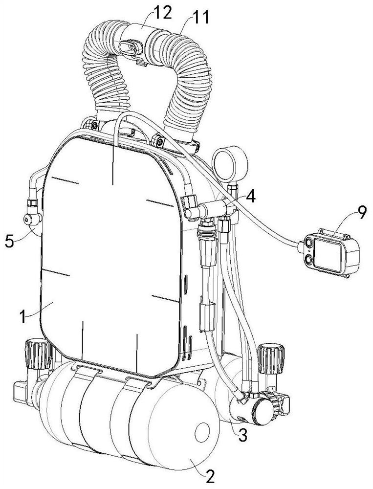 Mixed type closed circulating breathing system