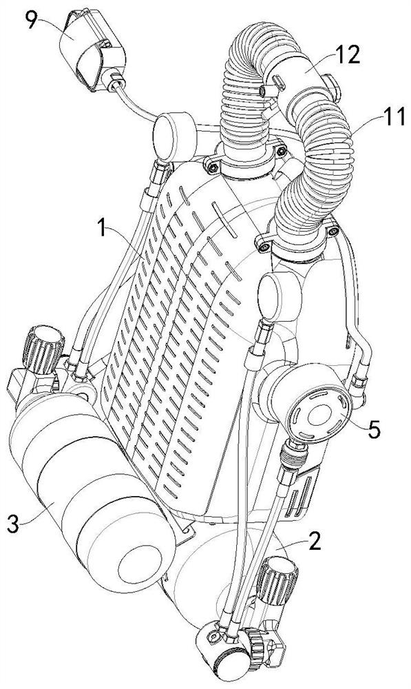 Mixed type closed circulating breathing system