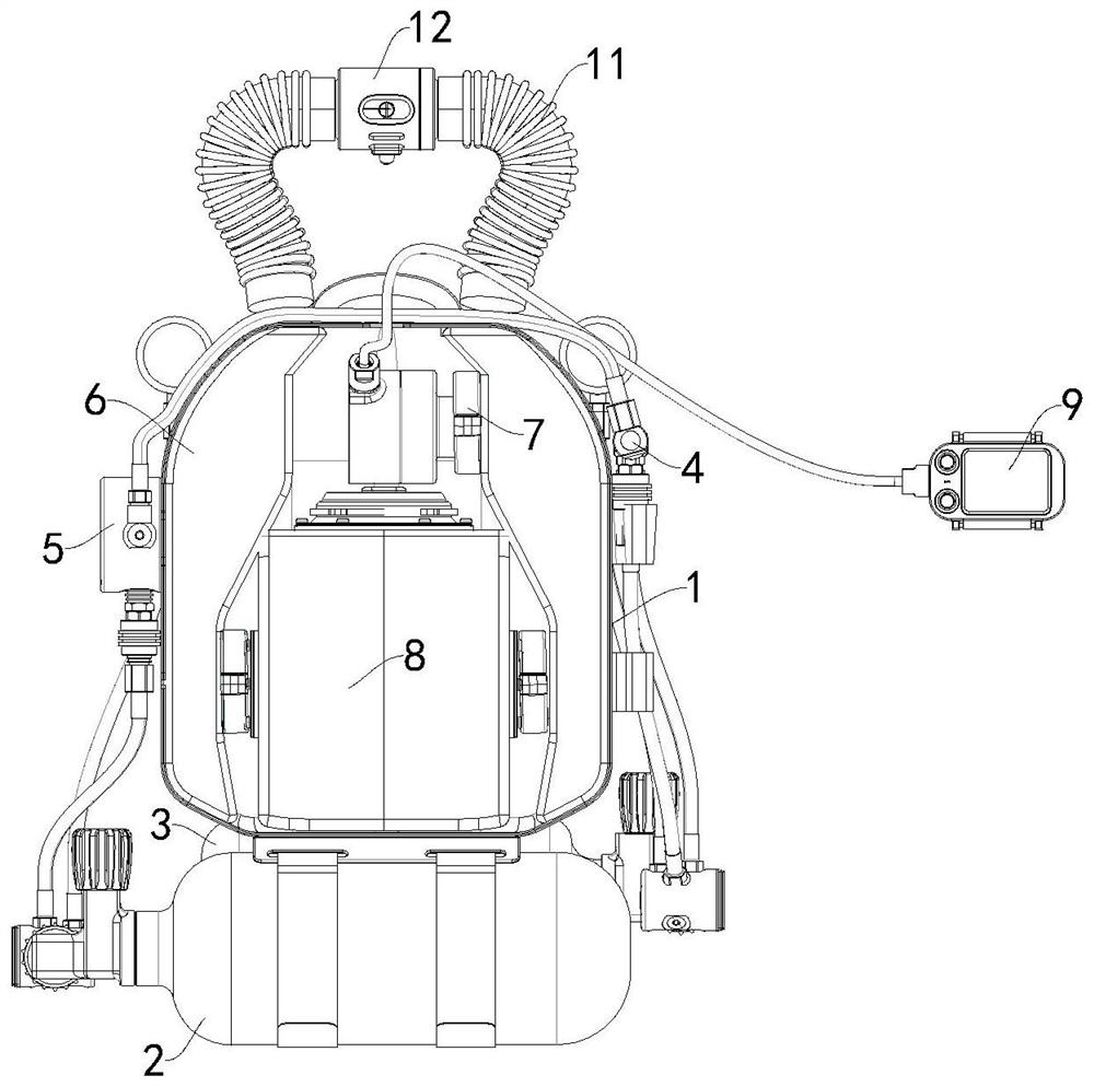 Mixed type closed circulating breathing system