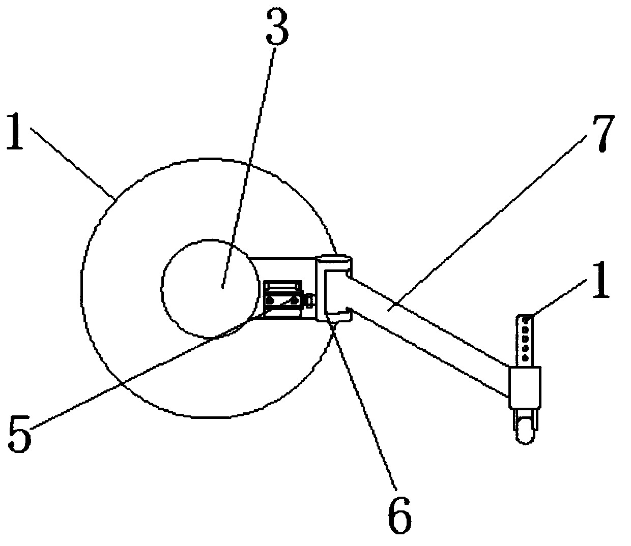 Cable winding disc for preventing cable knotting