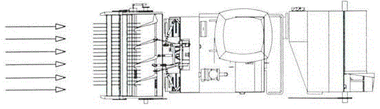 Straw crushing granulating machine cooperated with harvester and use method of same